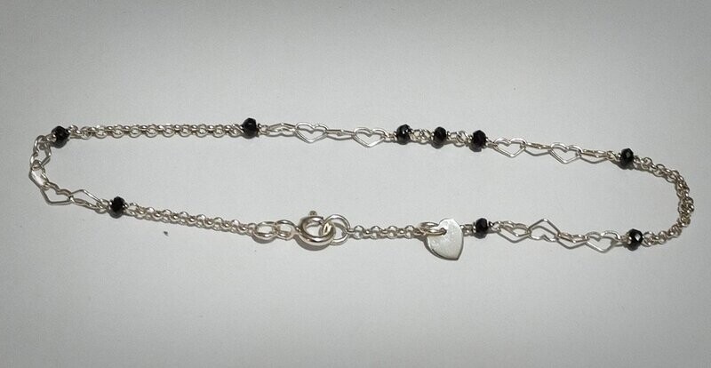 Pulsera de plata y espinelas