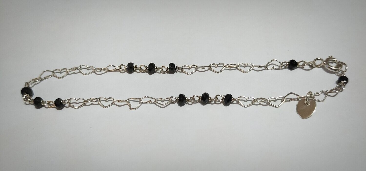 Pulsera de plata y espinelas