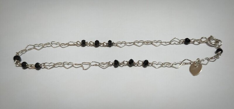 Pulsera de plata y espinelas