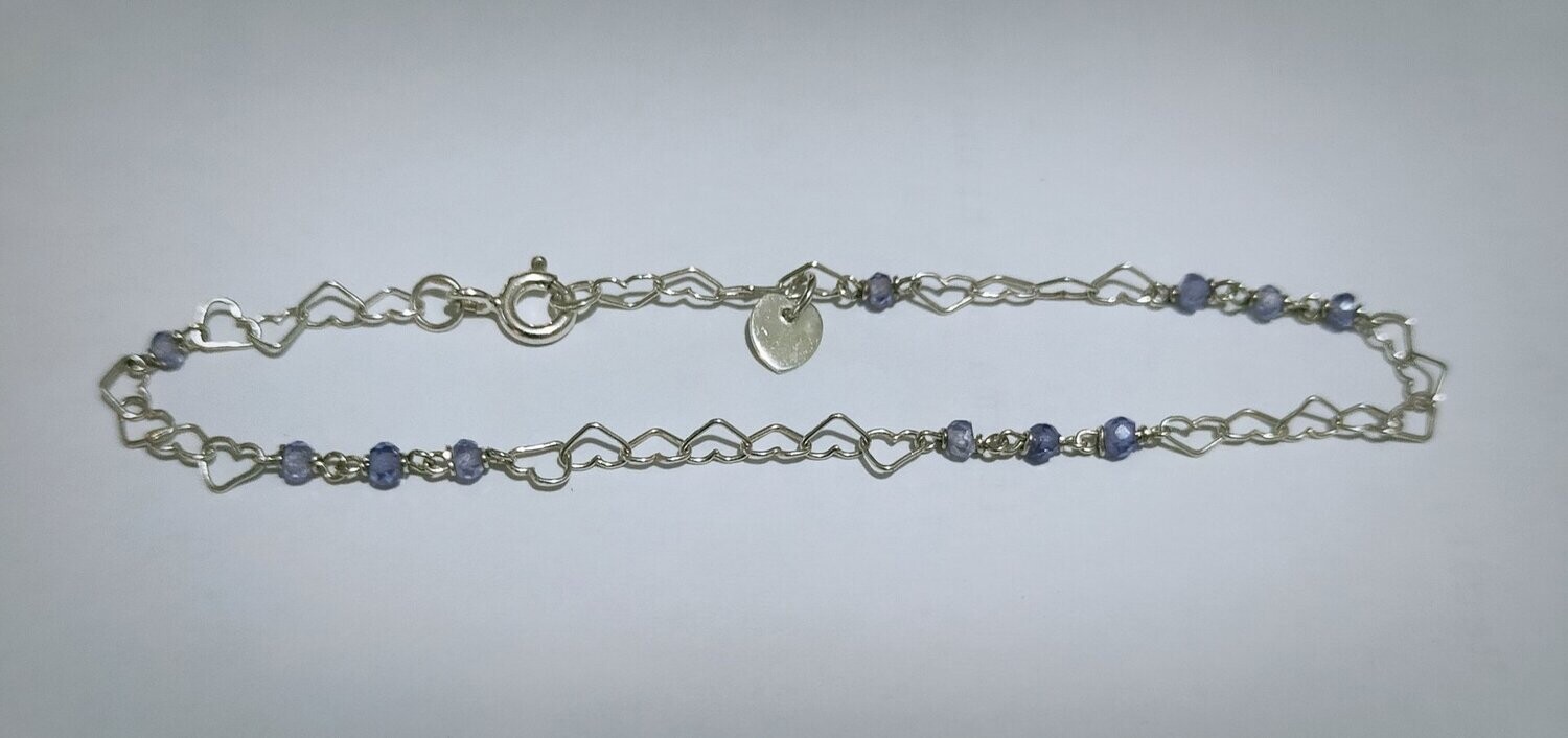 Pulsera de plata y espinelas