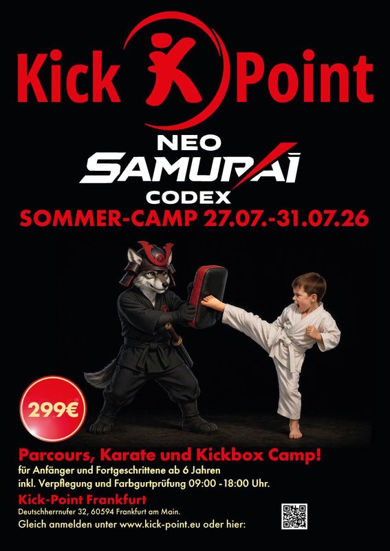 Neo Samurai Sommer Camp in Frankfurt für Farbgurte