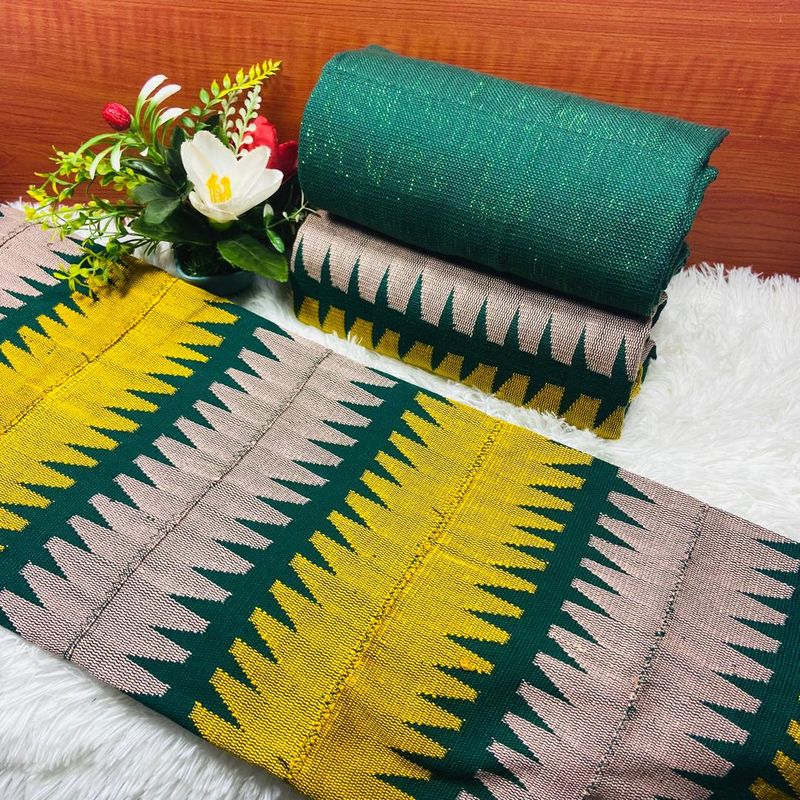 6 Yards Hand Woven Kente Fabric - For woman