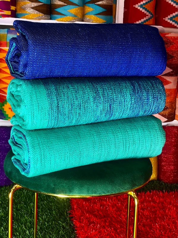 6 Yards Ombre Kente Fabric- multi Color- For Women