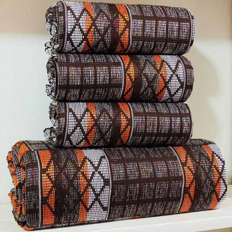 Man and Women Hand Woven Kente Fabric - Unisex