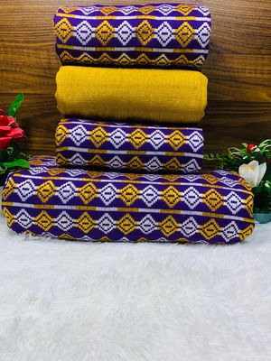 Man and Women Hand Woven Kente Fabric - Unisex