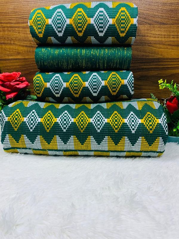 Man and Women Hand Woven Kente Fabric - Unisex