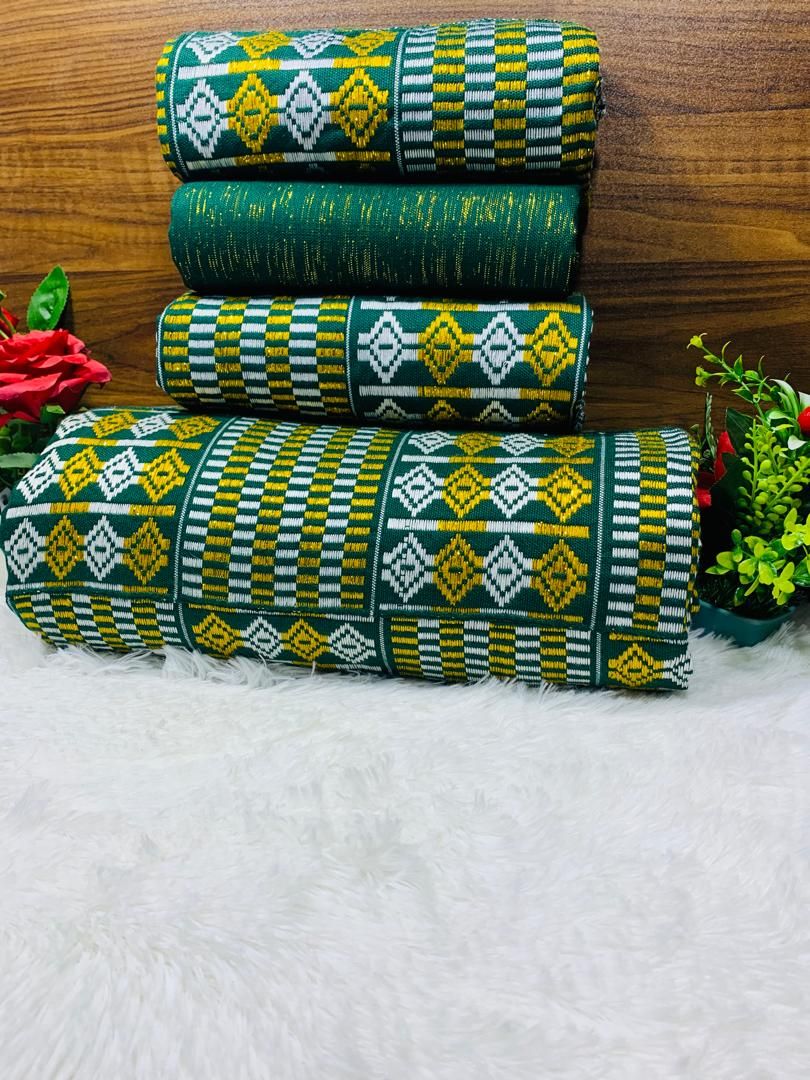 Man and Women Hand Woven Kente Fabric - Unisex