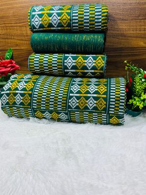 Man and Women Hand Woven Kente Fabric - Unisex