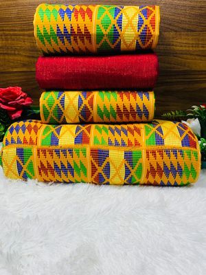Man and Women Hand Woven Kente Fabric - Unisex