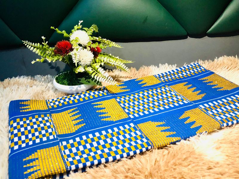 2 Yards Original Kente Fabric- women only/Green