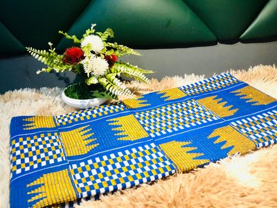 2 Yards Original Kente Fabric- women only/Green