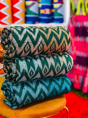 6 Yards Hand Woven Kente Fabric - For woman