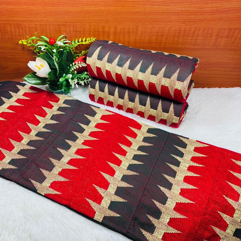 6 Yards Hand Woven Kente Fabric - For woman