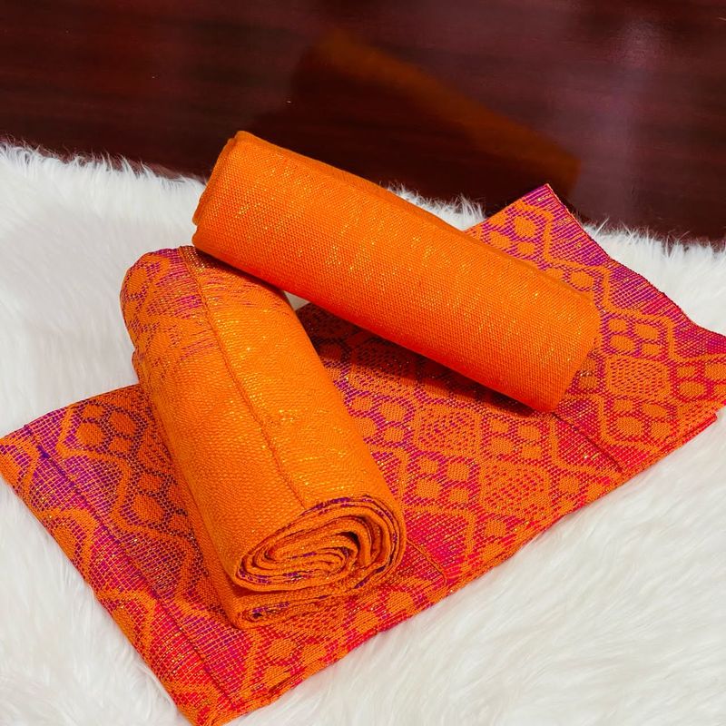 6 Yards Hand Woven Kente Fabric - For woman