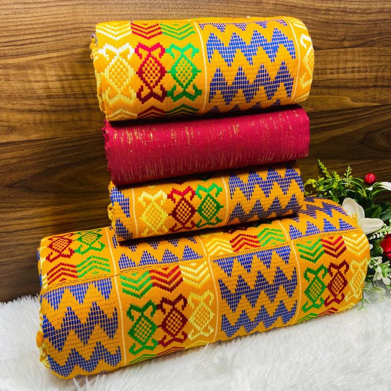 Man and Women Hand Woven Kente Fabric - Unisex