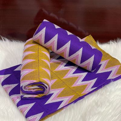 6 Yards Hand Woven Kente Fabric - For woman