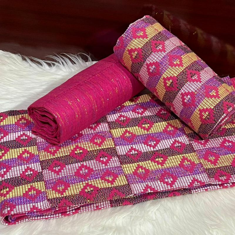6 Yards Handwoven Kente Fabric- women only/plain inclusive