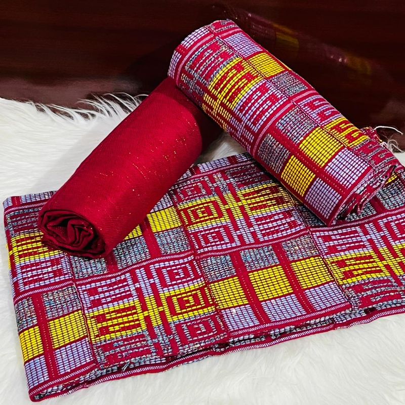 6 Yards Handwoven Kente Fabric- women only/plain inclusive