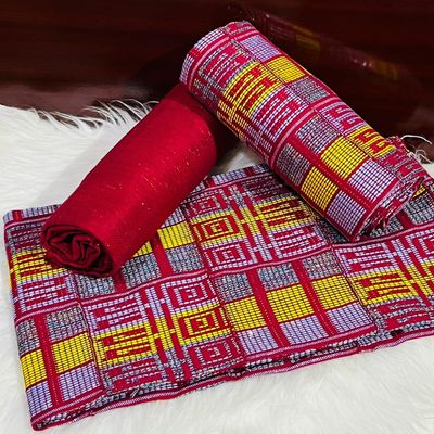 6 Yards Handwoven Kente Fabric- women only/plain inclusive