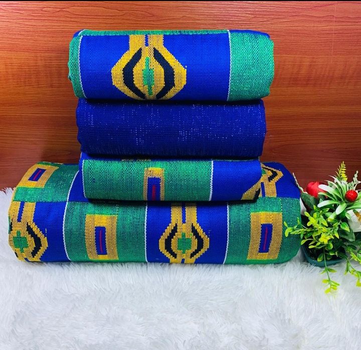 Man and Women Hand Woven Kente Fabric - Unisex