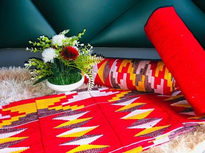 6 Yards Hand Woven Kente Fabric - For Women/plain inclusive