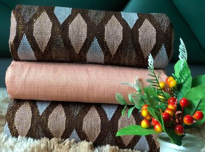 6 Yards Original Kente Fabric - For woman/Coffee Brown