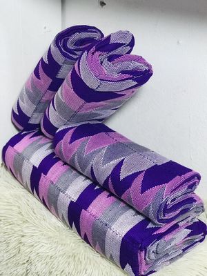 Man and Women Hand Woven Kente Fabric - Unisex