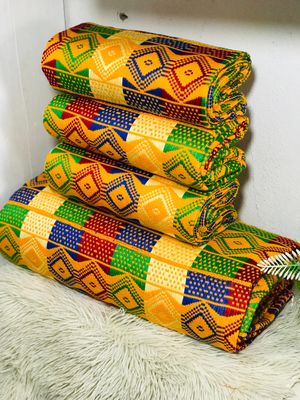 Man and Women Hand Woven Kente Fabric - Unisex