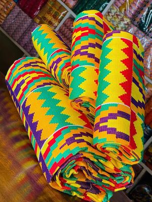 Man and Women Hand Woven Kente Fabric - Unisex