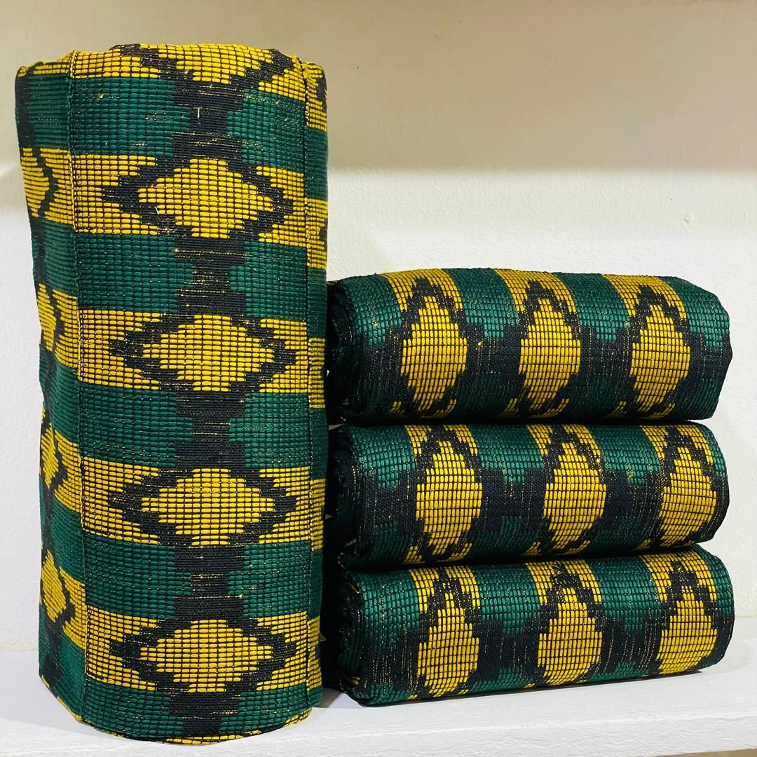 Man and Women Hand Woven Kente Fabric - Unisex