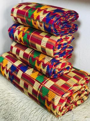 Man and Women Hand Woven Kente Fabric - Unisex