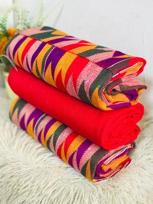 6 Yards Kente Fabric - For woman / multicolor