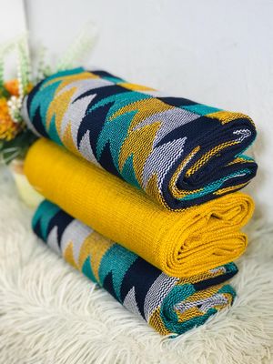 6 Yards Kente Fabric - For woman/multicolor