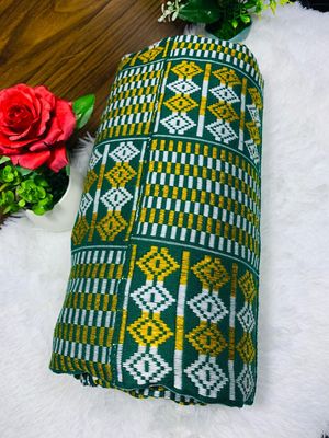 Men Kente Cloth - Ghana Kente/Green