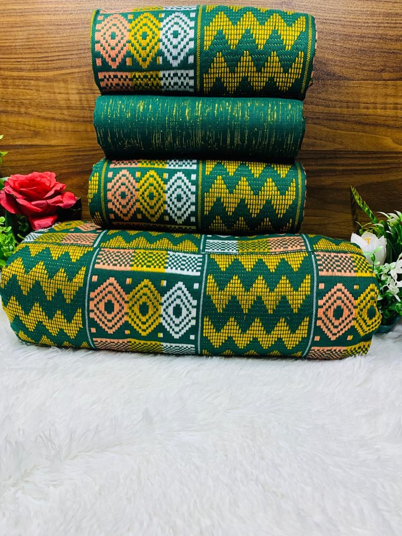 Man and Women Hand Woven Kente Fabric - Unisex