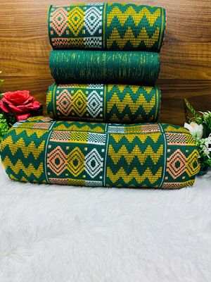 Man and Women Hand Woven Kente Fabric - Unisex