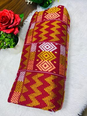 Men Kente Cloth - Ghana Kente/Wine