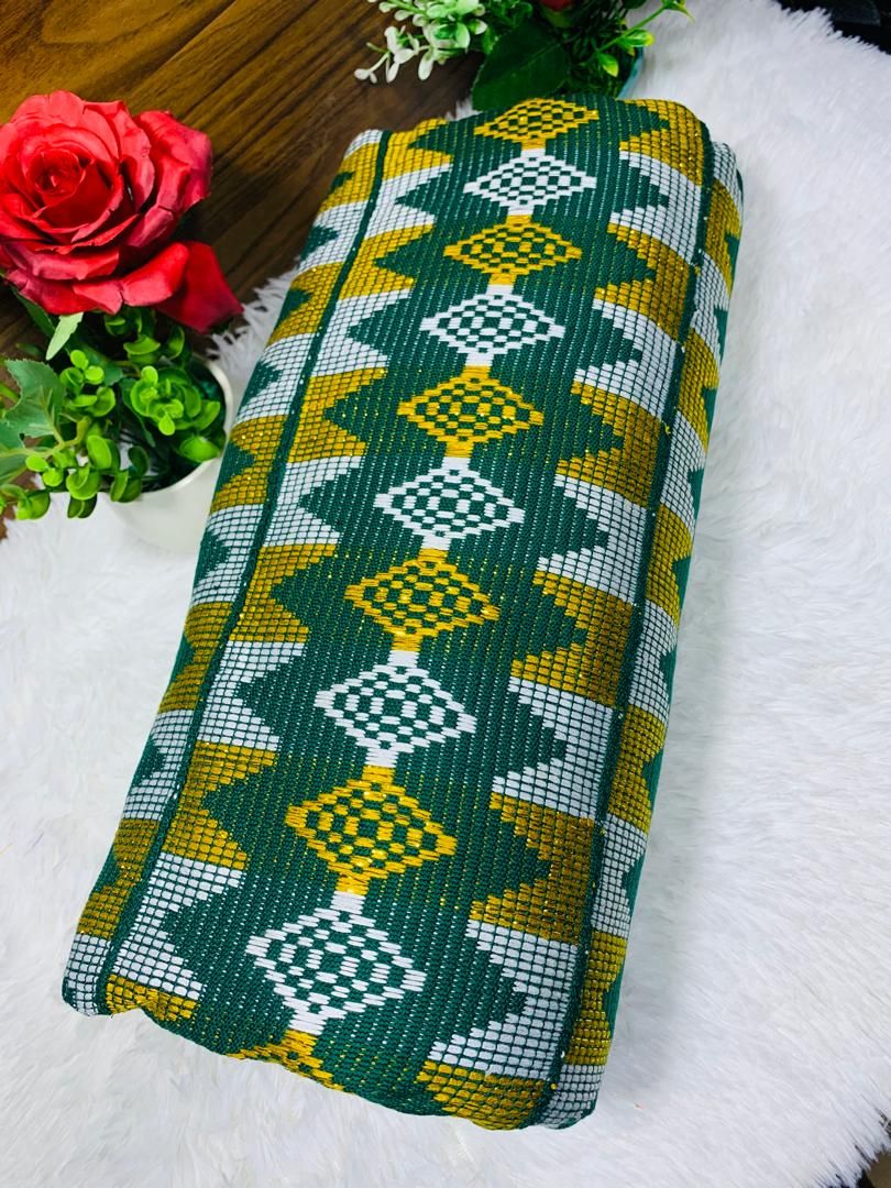 Men Kente Cloth - Ghana Kente/Green