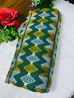 Men Kente Cloth - Ghana Kente/Green