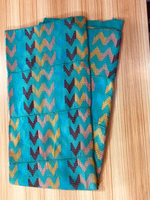 2 Yards Original Light Blue Kente Fabric- women only/multi color