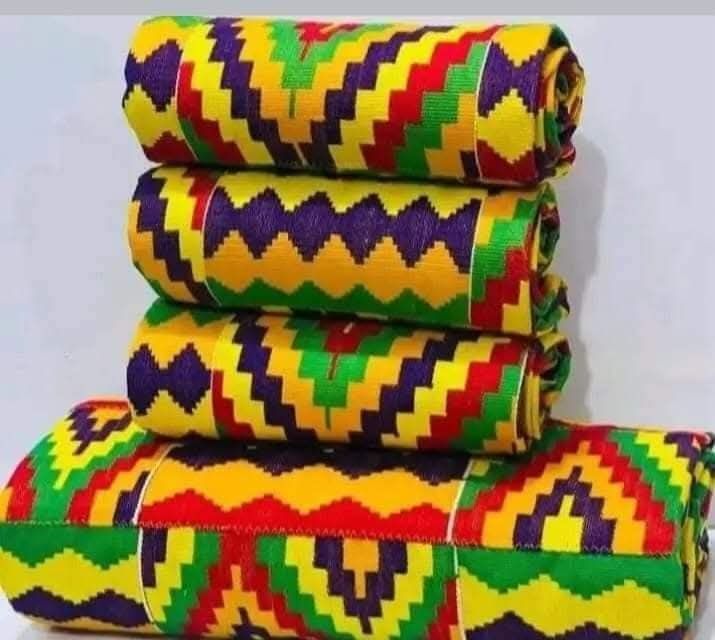 Man and Women Hand Woven Kente Fabric - Unisex