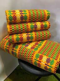 Man and Women Hand Woven Kente Fabric - Unisex