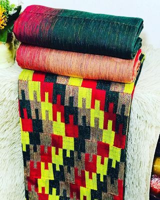 6 Yards kente - Ombre / Design Kente Fabric- multi Color- For Women