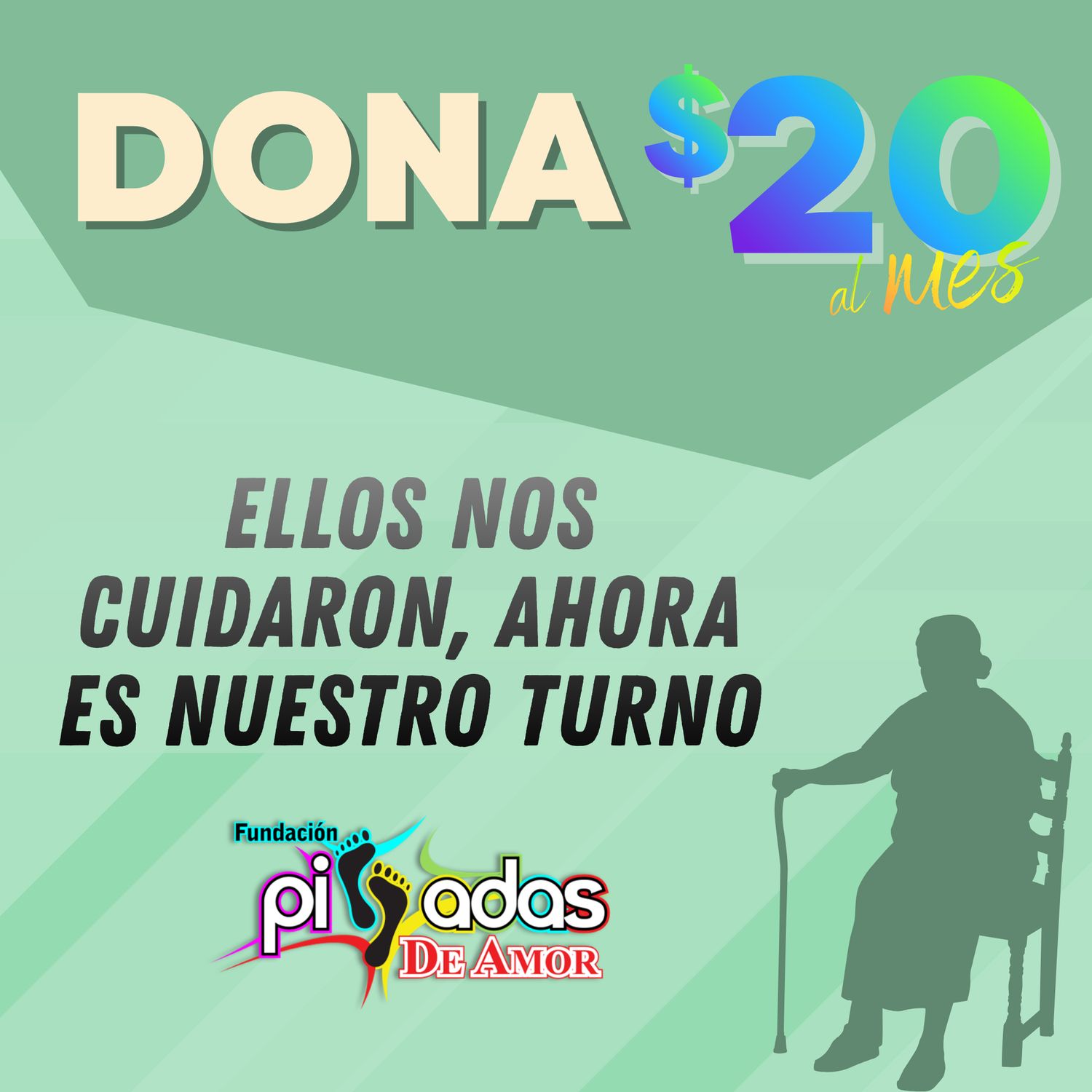 3- Donativo $20.00 al mes