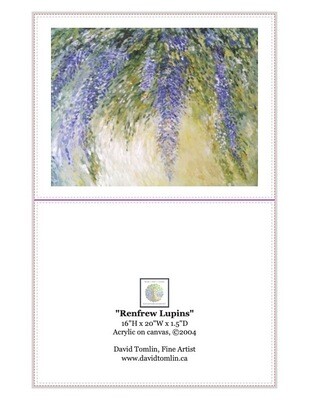 &quot;Renfrew Lupins&quot;-ArtCard