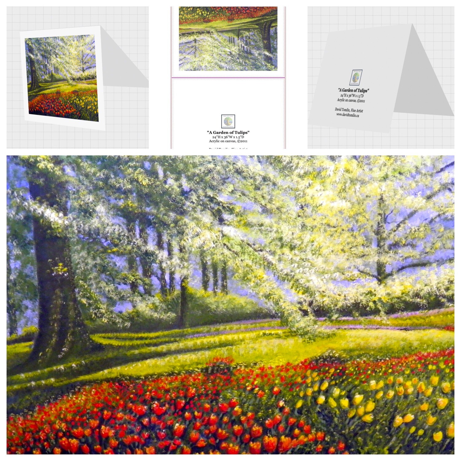 &quot;A Garden of Tulips&quot;-ArtCard