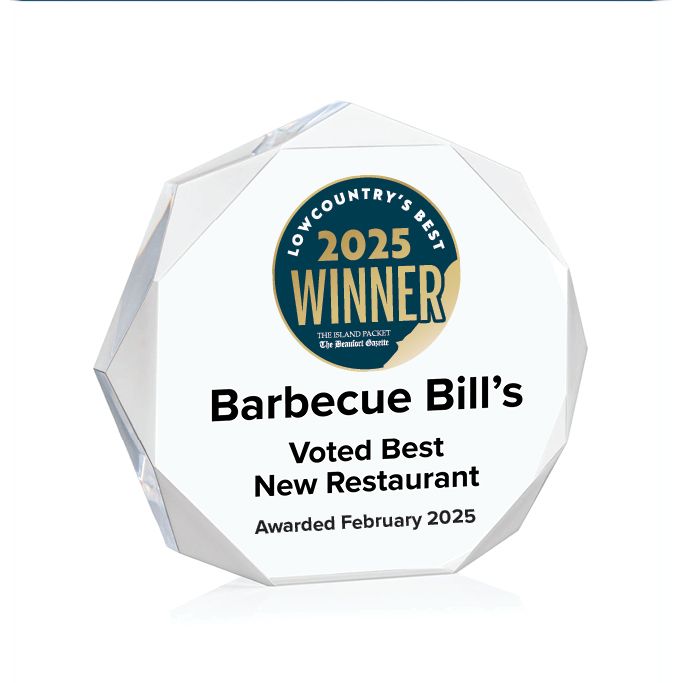 Acrylic Winner's Award - Clear Octagon