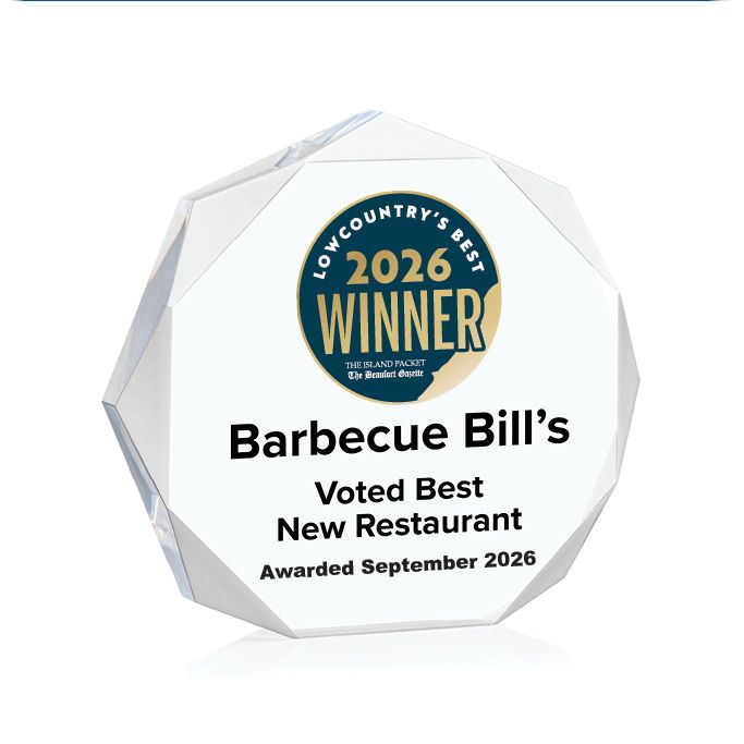 Acrylic Winner's Award - Clear Octagon