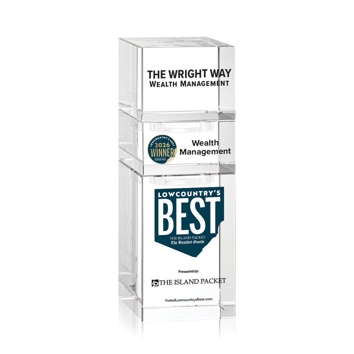 Crystal Winner's Award - Stackable Tower