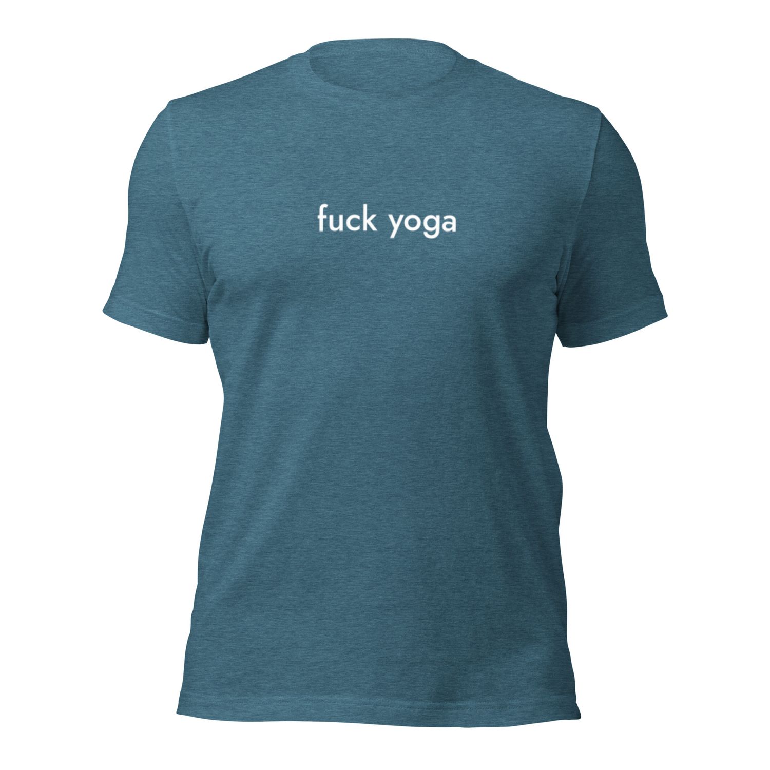 fuck yoga deep teal